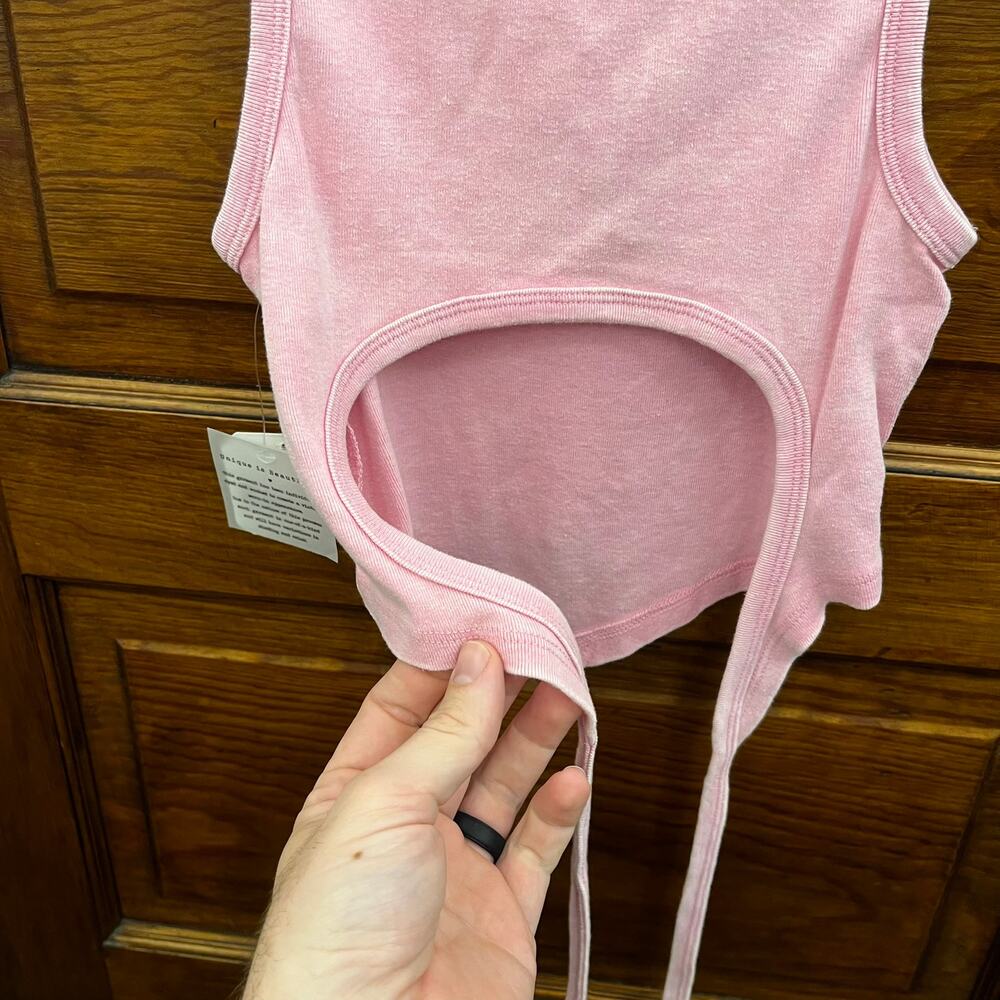 Altar'd State Tie Back Tank Top Pink size XS Women's $35 NWT's - Picture 12 of 13